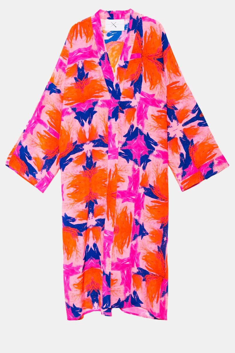 Moda lenta hecha en España - Arena Martínez - Rosa Kimono - 001